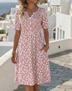 Carmen | Loose & Light Floral Midi Dress