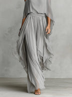 Samantha Chiffon Camisole and Trousers Set