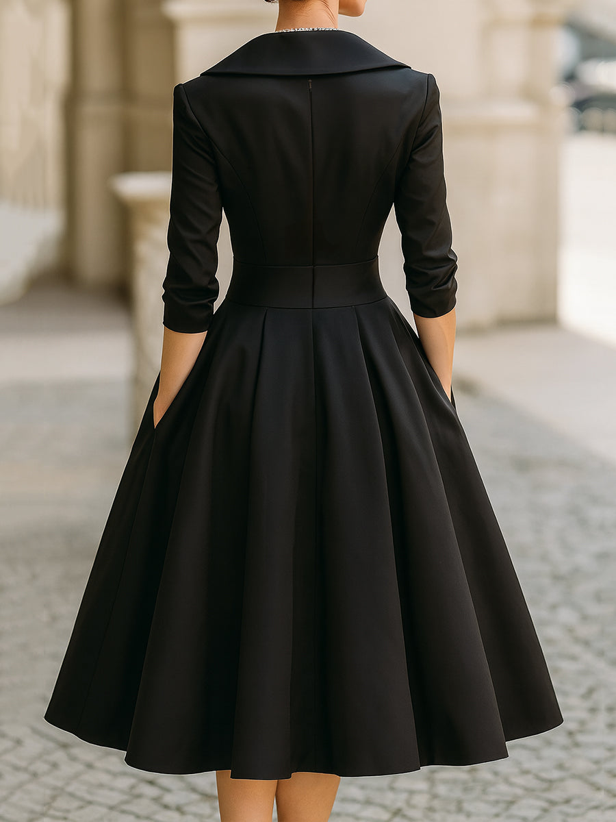 ELVENA™ | Elegant Satin Dress