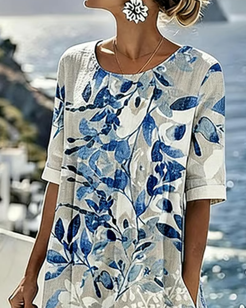 Alba | Loose & Light Floral Midi Dress