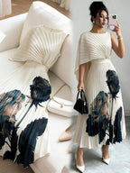 Phoebe | Pleated Midi Dress