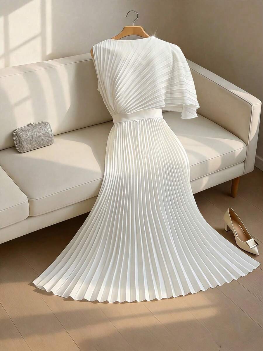 Phoebe | Pleated Midi Dress