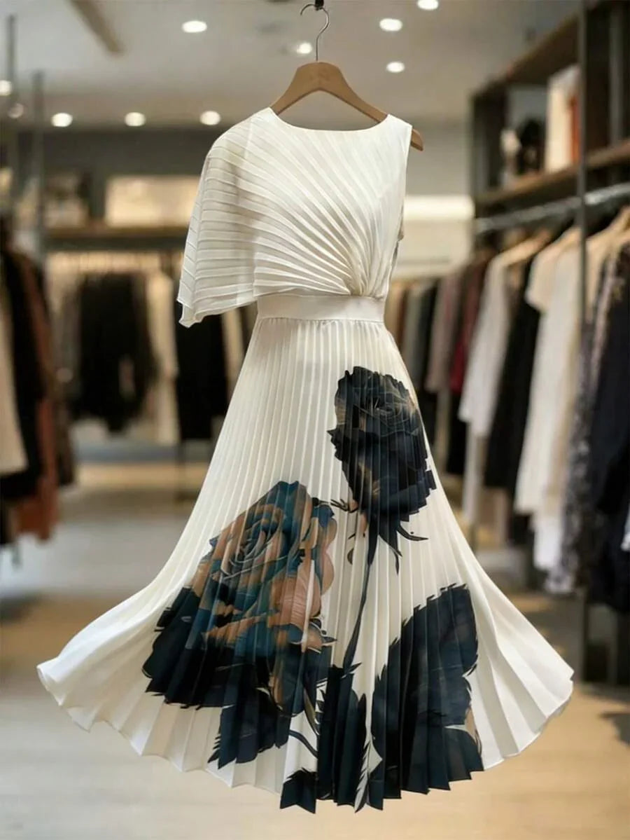 Phoebe | Pleated Midi Dress