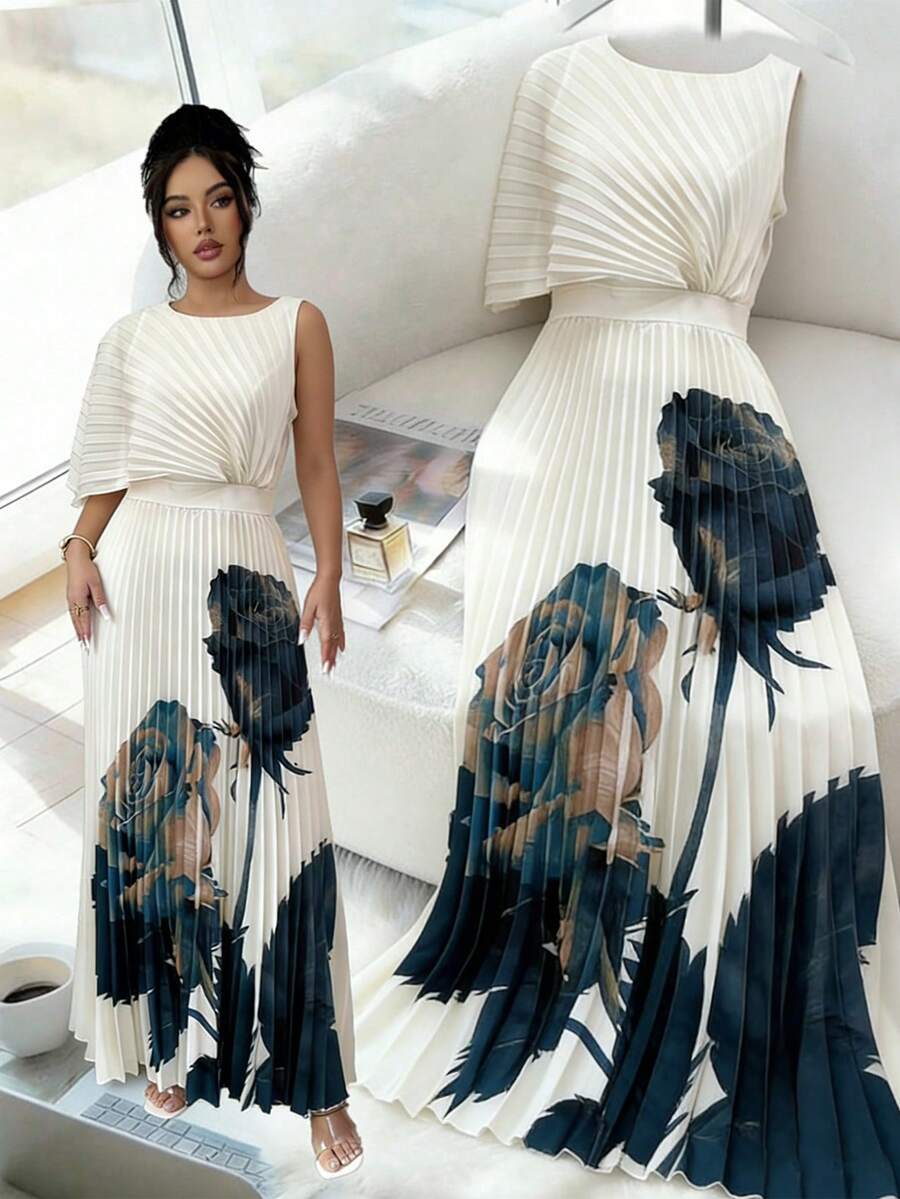 Phoebe | Pleated Midi Dress