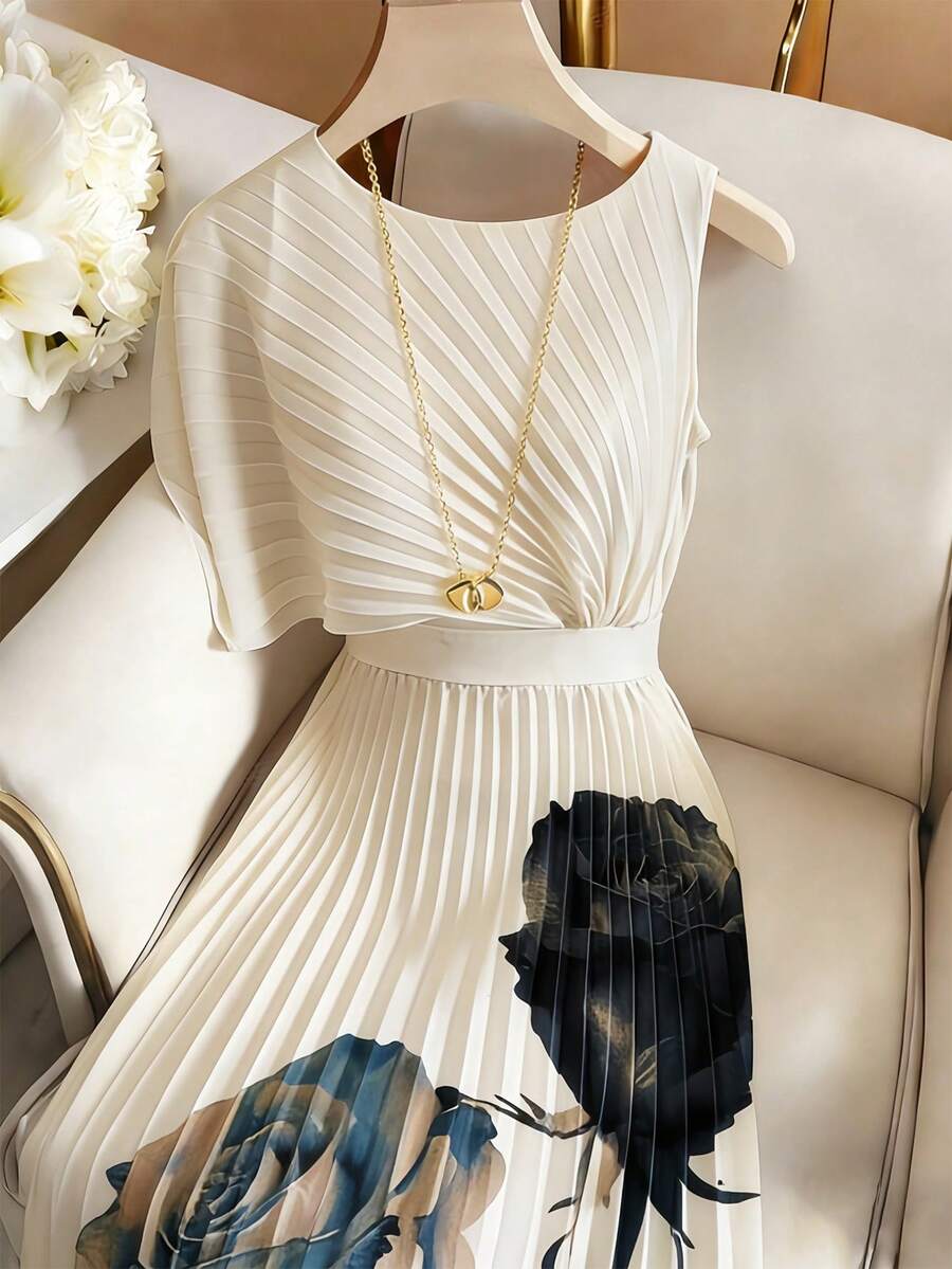 Phoebe | Pleated Midi Dress