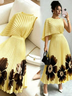 Phoebe | Pleated Midi Dress