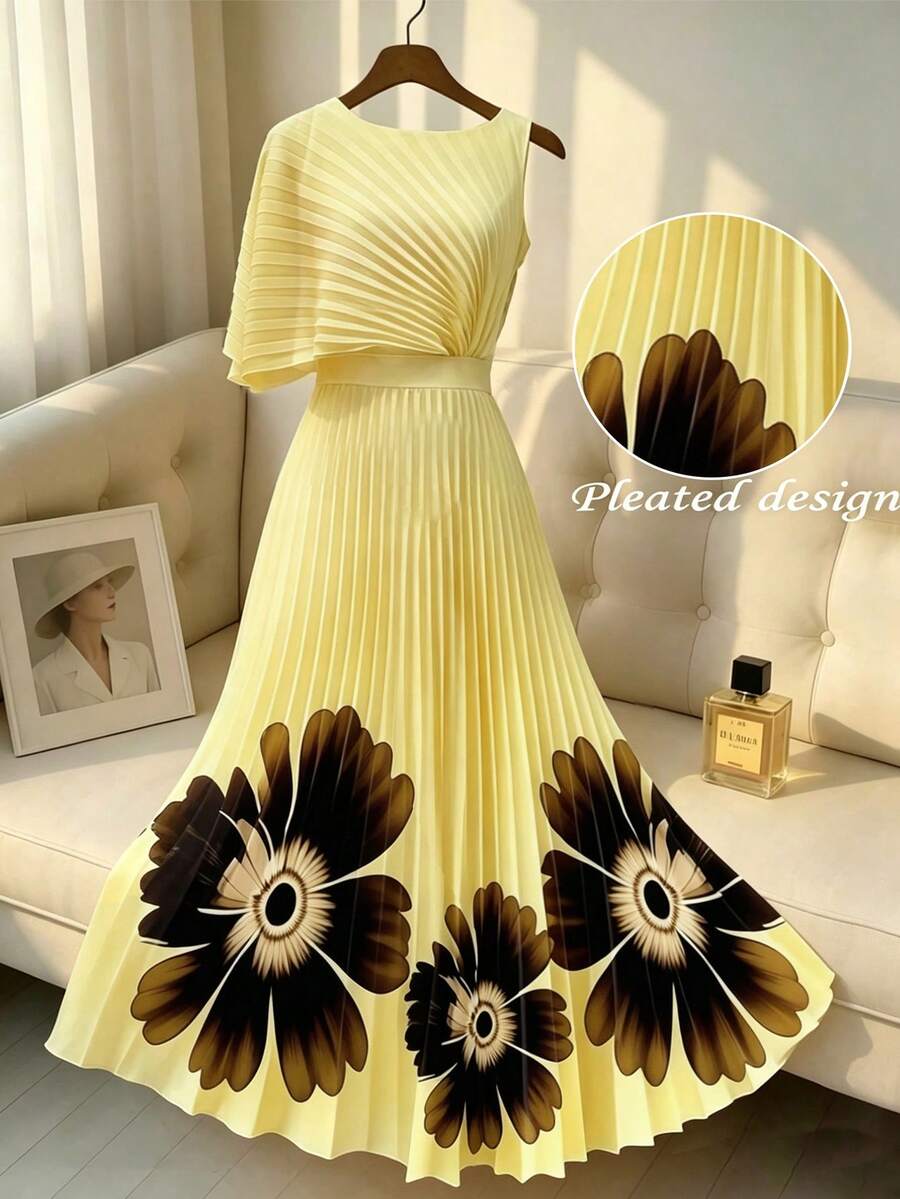 Phoebe | Pleated Midi Dress