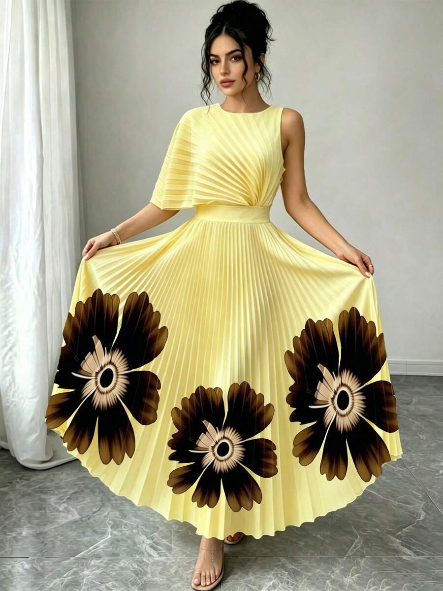 Phoebe | Pleated Midi Dress