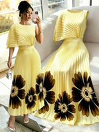 Phoebe | Pleated Midi Dress