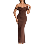 PRIMROSE™ – Stylish One-Shoulder Corset Mesh Dress