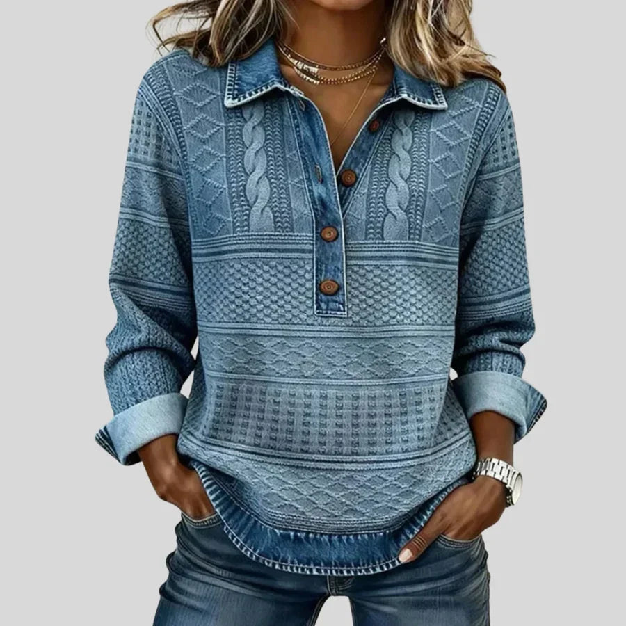 Azalea Collared Knit Jumper