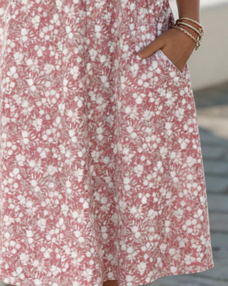 Carmen | Loose & Light Floral Midi Dress