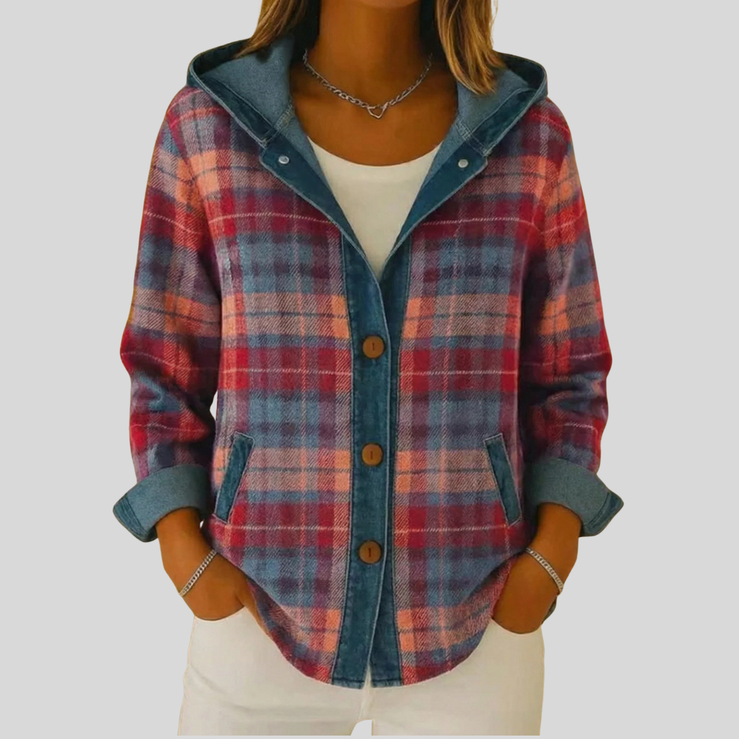 Kellaway Hooded Plaid Shacket - Multi