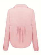 Brielle | Elegant Relaxed Button Blouse