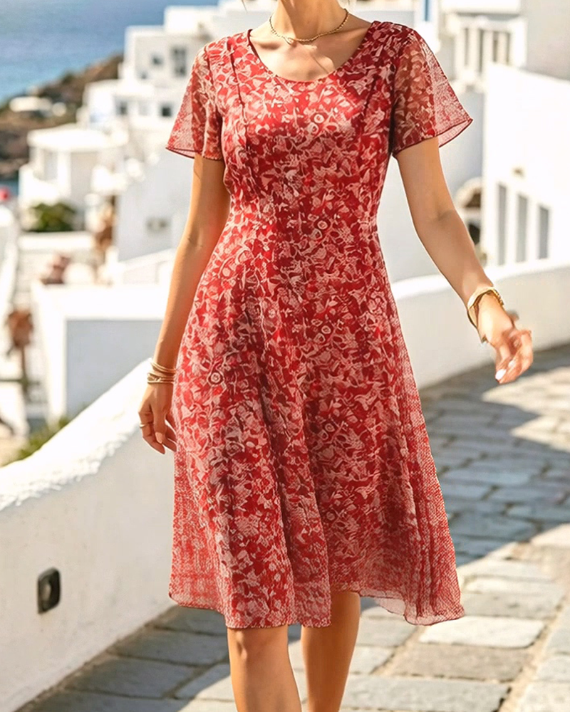 Ana | Loose & Light Floral Midi Dress