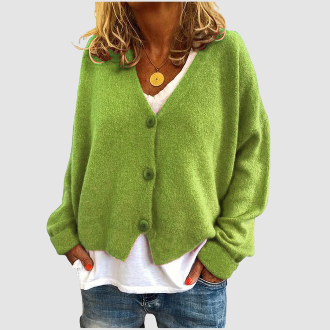 Maxine Knit Cardigan - Light Green
