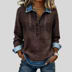 Azalea Collared Knit Jumper detail 2