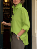 Honor | Statement Button Stand Collar Blouse