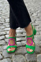 POPPY | Square Toe Cut-Out Sandals