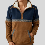 Alvette Sherpa Collar Half-Zip Pullover - 4