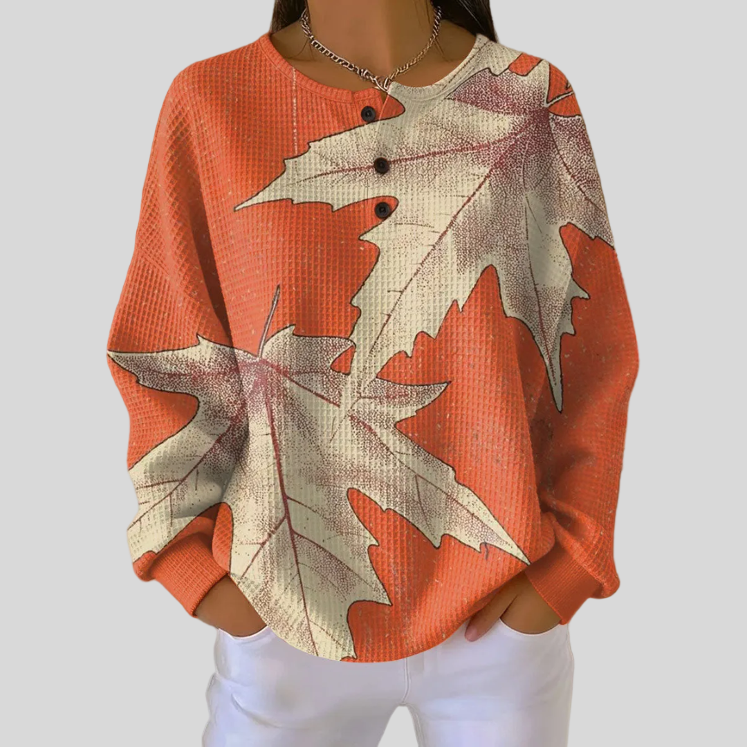 Crimsonleaf Warm and Beautiful Sweatshirt - Orange