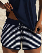 Nikita | Striped Simple Tankini Boxer