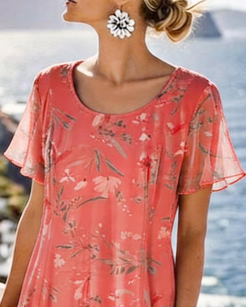 María | Loose & Light Floral Midi Dress