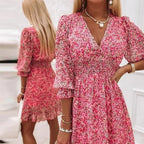 Thessaly™ | Elegant Floral Maxi Dress-