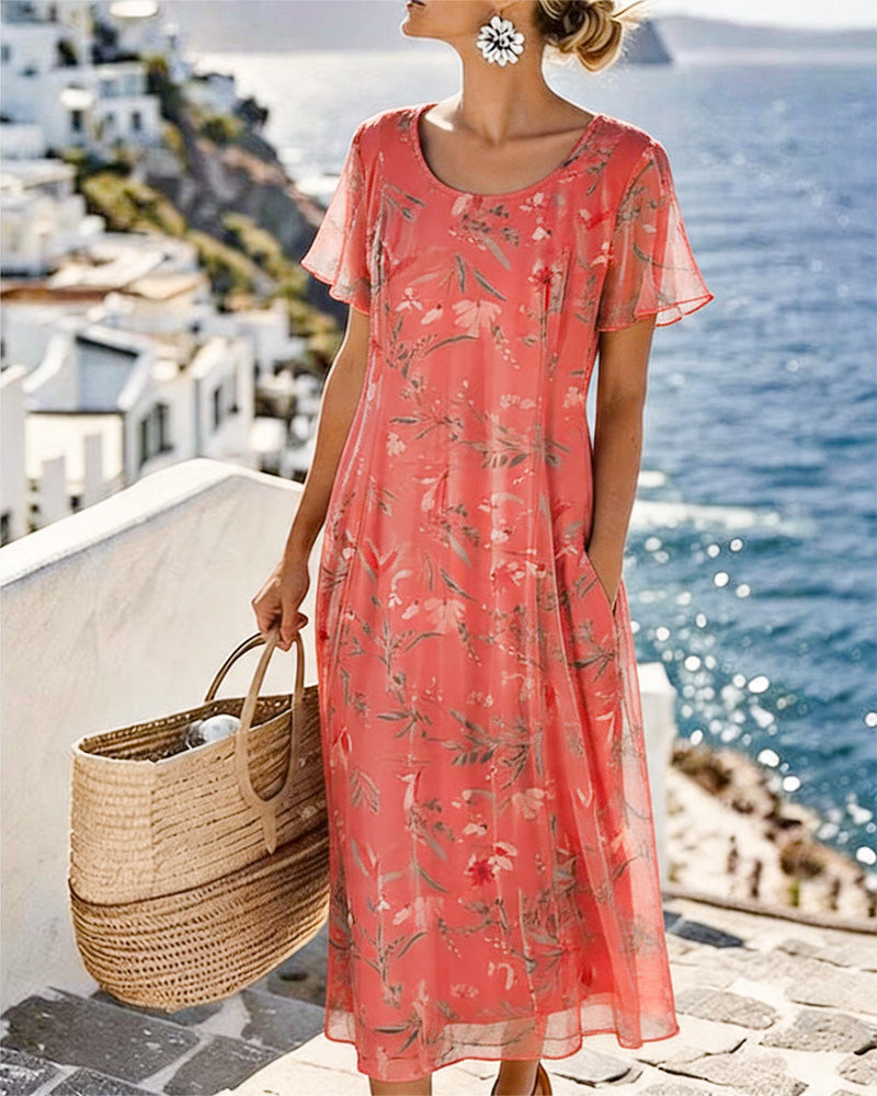 María | Loose & Light Floral Midi Dress