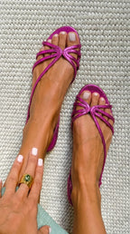 MABEL | Metallic Strap Sandals