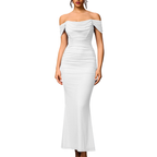 PRIMROSE™ – Stylish One-Shoulder Corset Mesh Dress