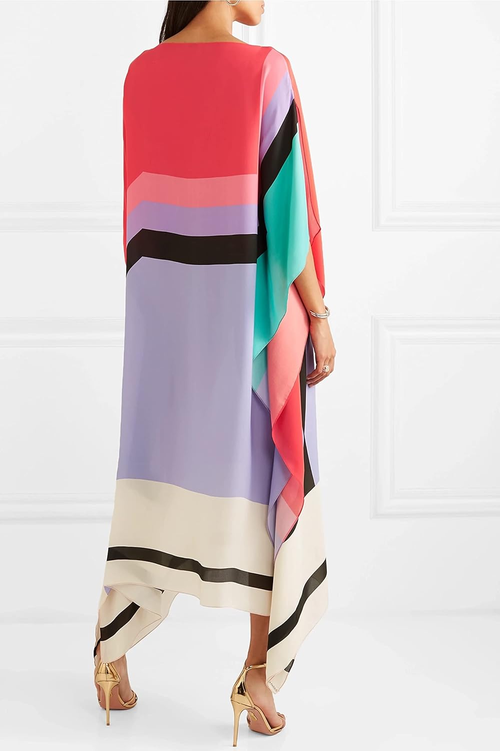 Xyrelvyn – Elegant Colorblock Maxi Dress
