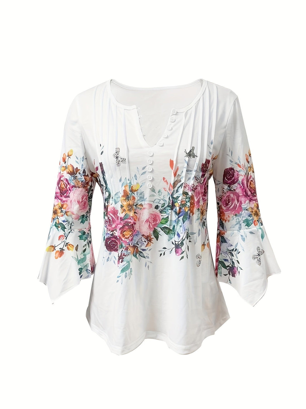 Piper | Vintage Floral Button Blouse