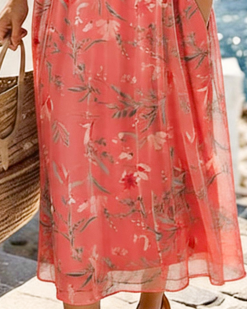 María | Loose & Light Floral Midi Dress