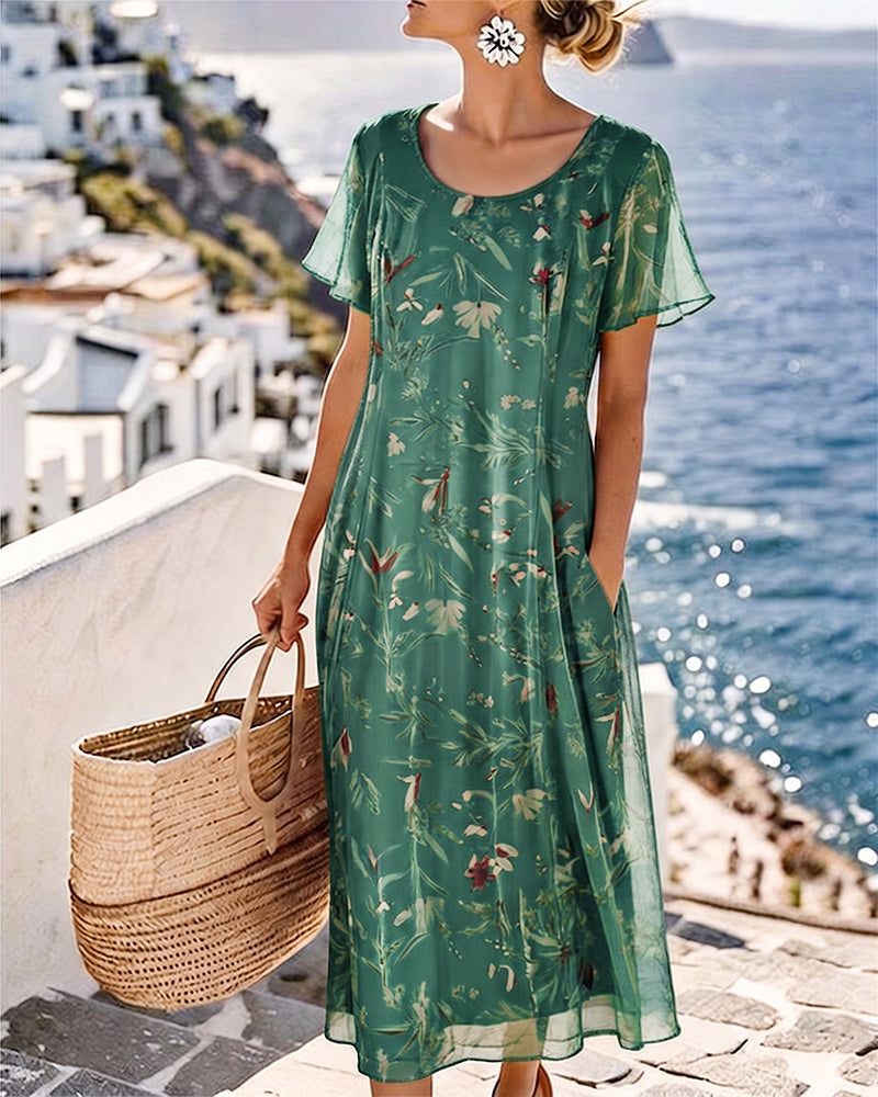 María | Loose & Light Floral Midi Dress