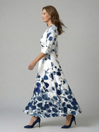 ELVENA™ | Floral Wrap Maxi Dress