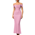 PRIMROSE™ – Stylish One-Shoulder Corset Mesh Dress