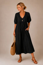 Brooklyn Tummy-Flattering Midi Dress detail