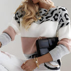 Winifred Printed Draped Sweater - Pink detail