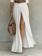 Pamela Pleated Maxi Shirt Dress