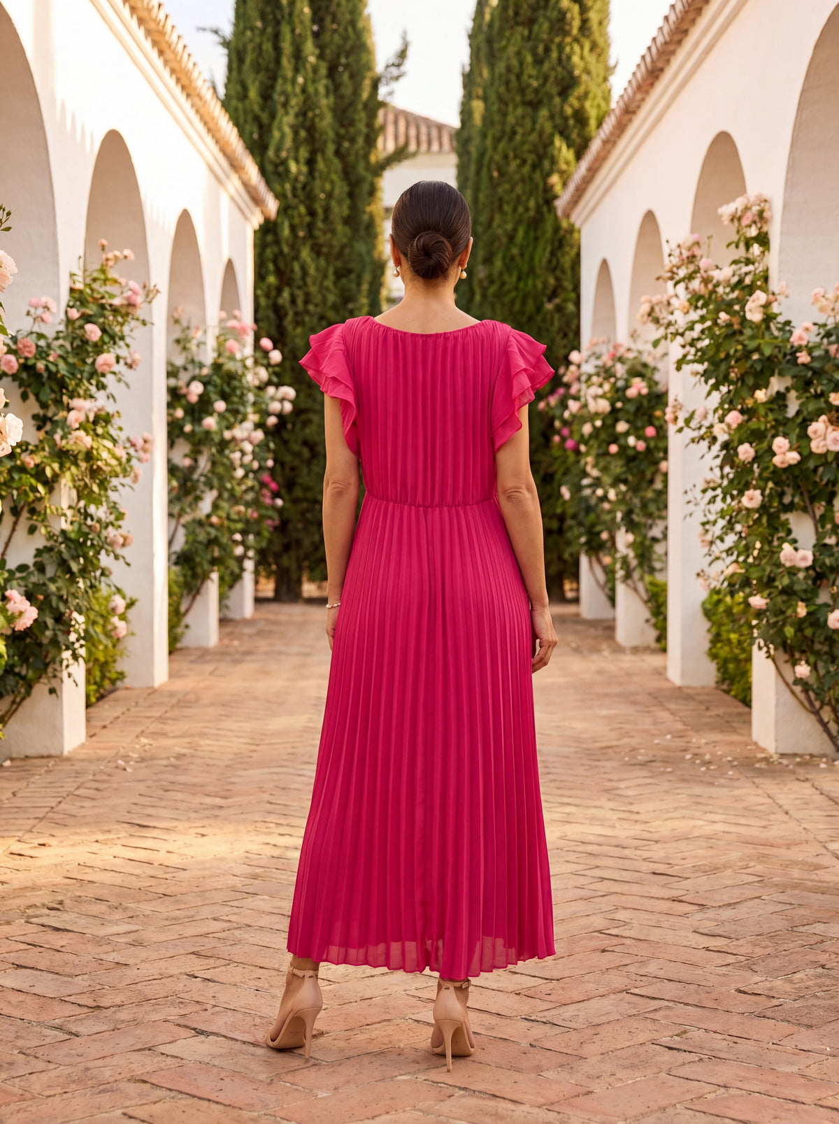 EMILY™ – Classic Pleated Maxi Dress