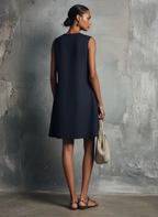 Aubrey Asymmetric Button Mini Dress
