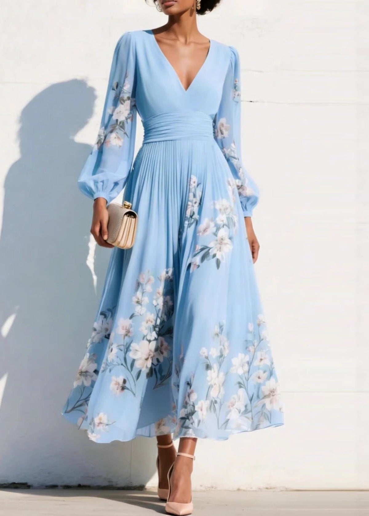 Tamsin | Feminine Flowing Maxi Dress