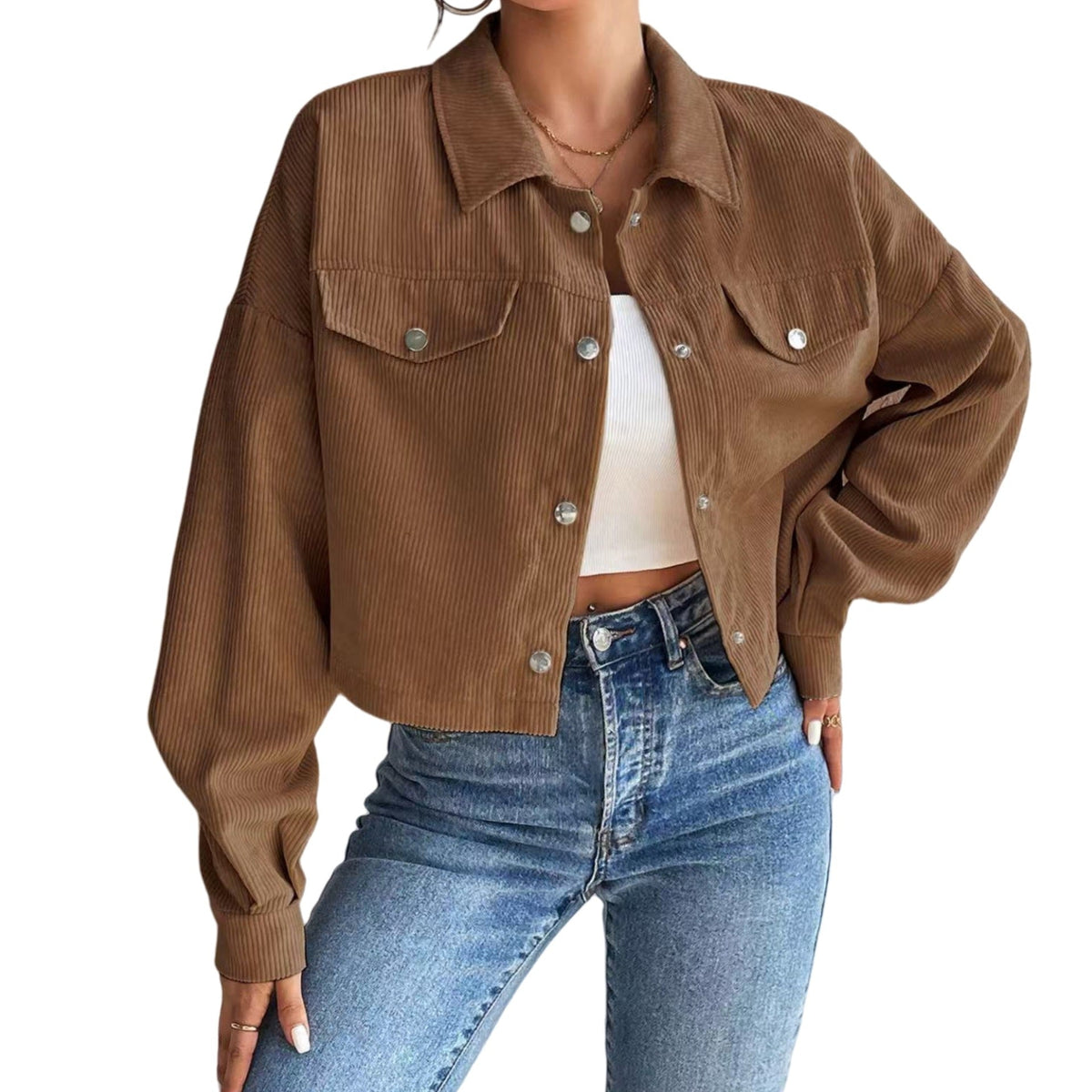TALLULAH™ – Vintage Collared Button-Up Jacket