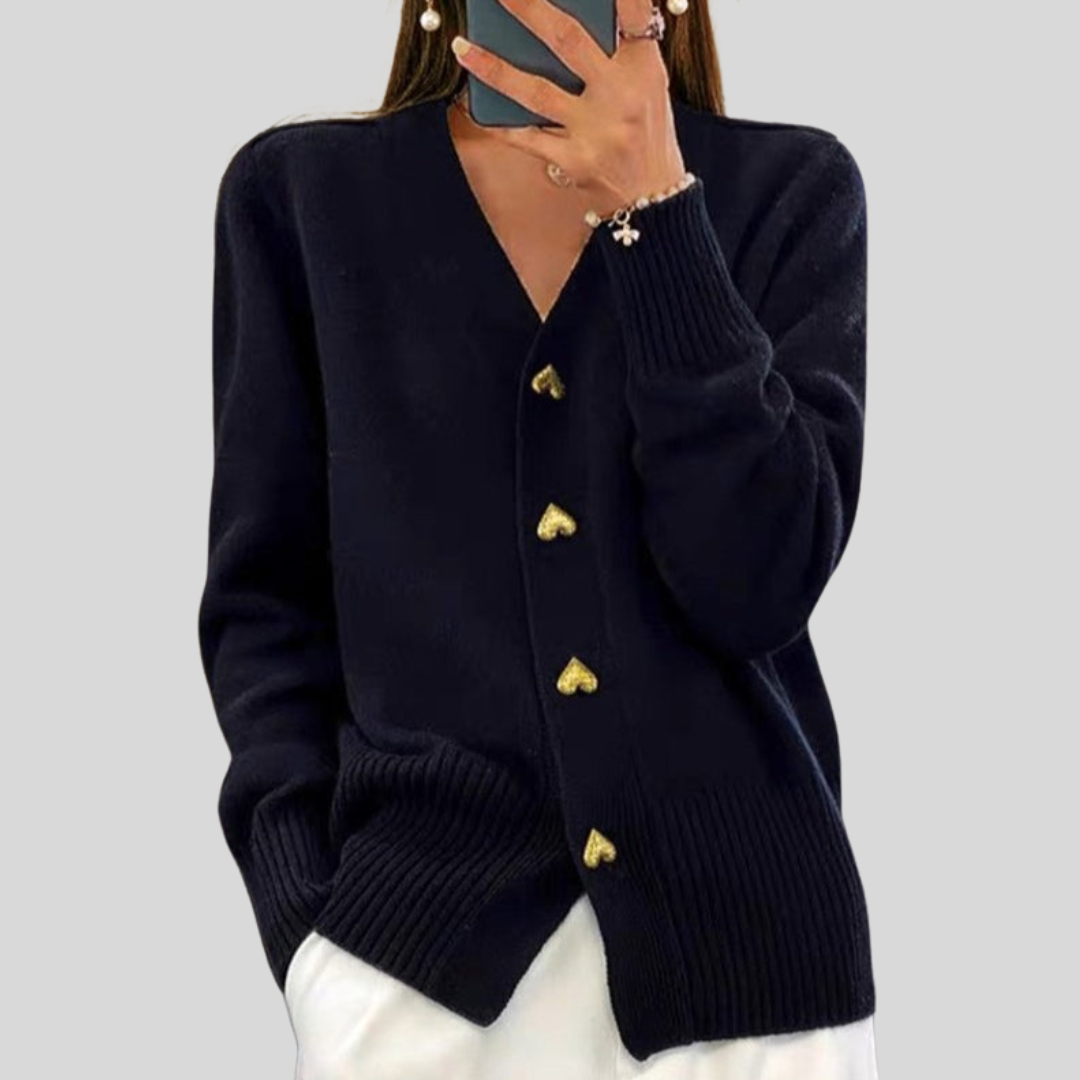 Miriam Tailored Knit Cardigan - Black