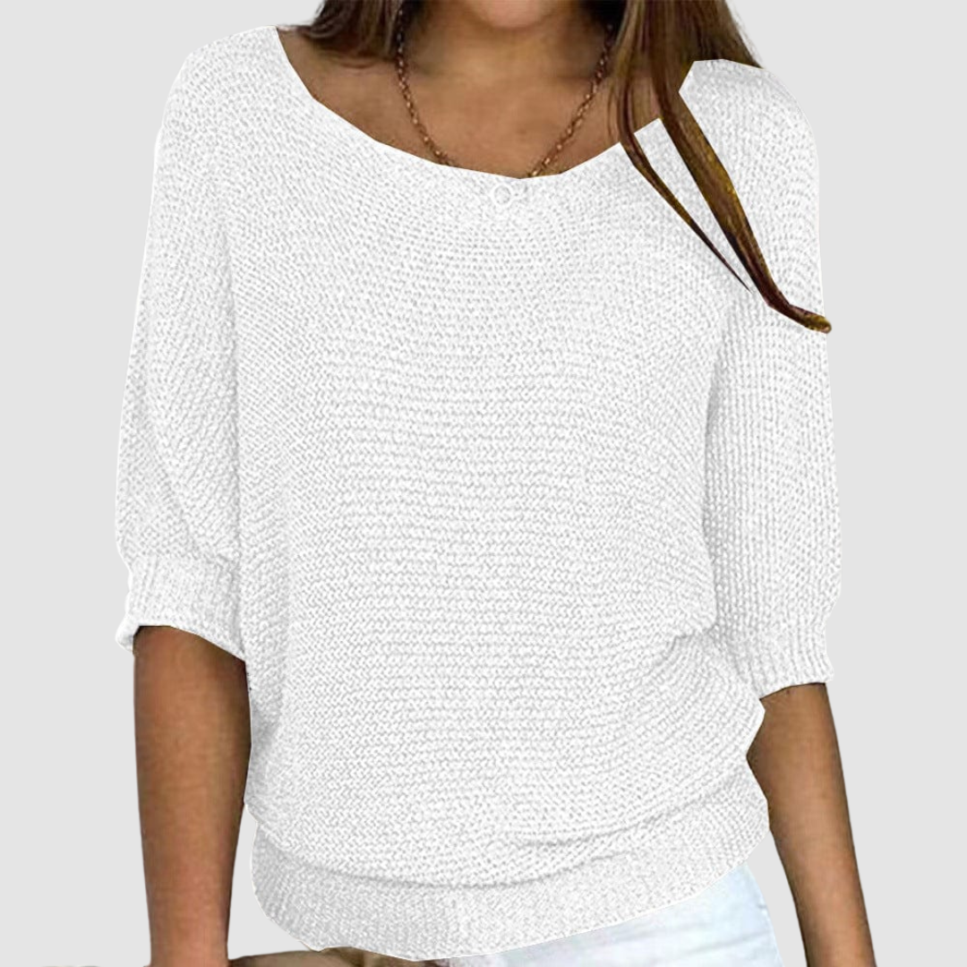 Cheyenne Knit Sweater - White