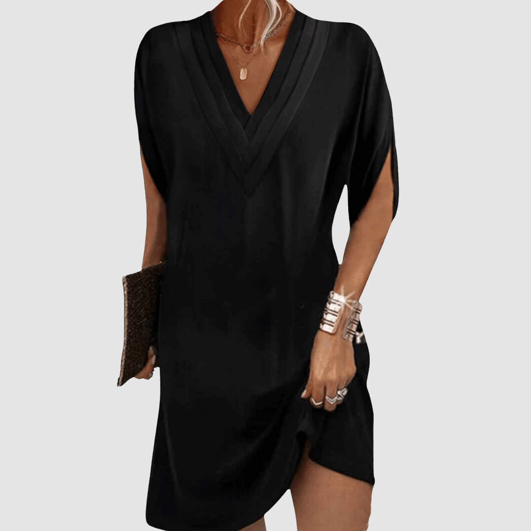Alysa | Elegant Dress with Half Sleeves