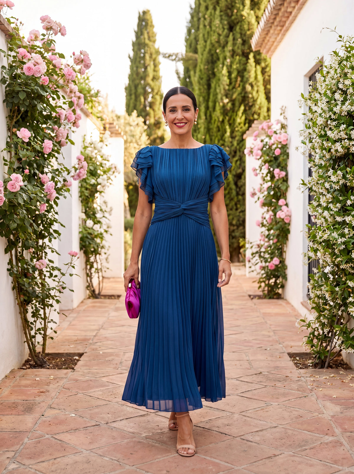 EMILY™ – Classic Pleated Maxi Dress