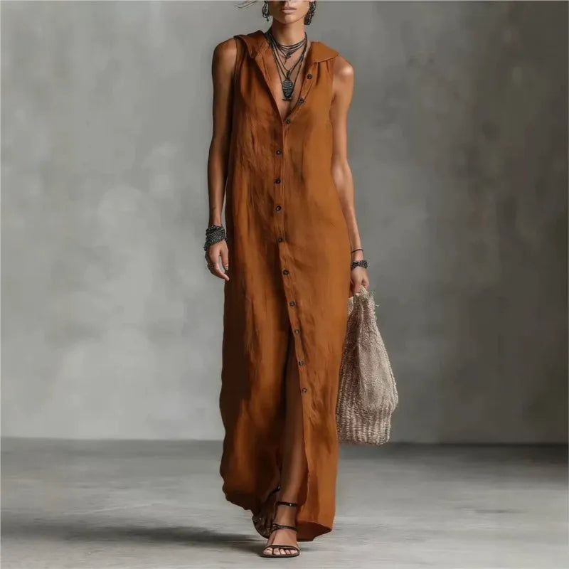 Penélope | Elegant Casual V-Neck Midi Dress