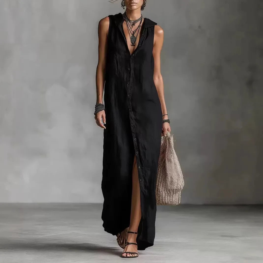 Penélope | Elegant Casual V-Neck Midi Dress